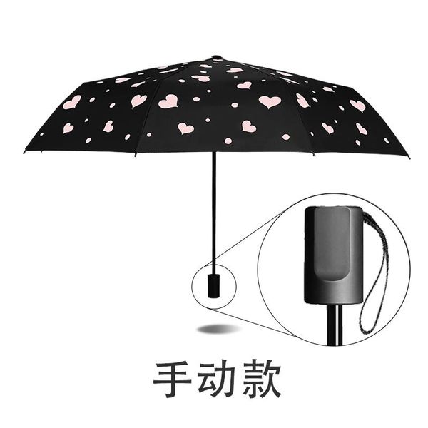 umbrellas cute heart automatic uv protection 3 folding umbrella windproof black coating ladies rain and sun gear u6b
umbrellas cute heart automatic uv protection 3 folding umbrella windproof black coating ladies rain and sun gear u6b