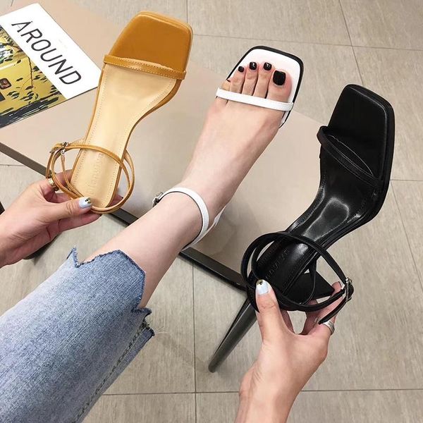 summer women sandals gladiator square toe high heels pumps ankle straps elegant party shoes woman size 35-39, Black
summer women sandals gladiator square toe high heels pumps ankle straps elegant party shoes woman size 35-39, Black