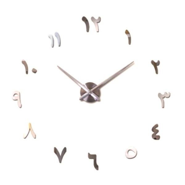 large diy wall clock modern 3d with for home office decorations gift (silver) clocks
large diy wall clock modern 3d with for home office decorations gift (silver) clocks