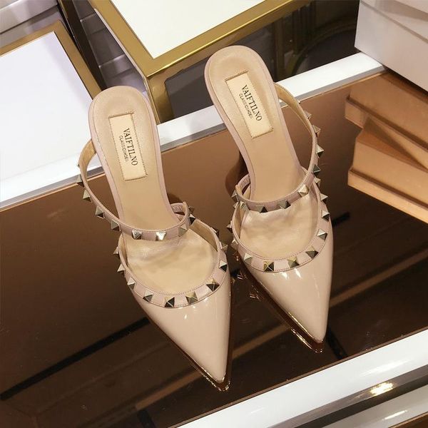 dress shoes 2021 designer women nude v pointed stiletto sandals ladies 10cm high heeled size 35-43 brand dust bag, Black
dress shoes 2021 designer women nude v pointed stiletto sandals ladies 10cm high heeled size 35-43 brand dust bag, Black