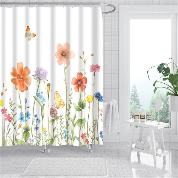 shower curtains flowers printed bath white polyester fabric waterproof mildewproof curtain with 12 hooks for bathroom decoration
shower curtains flowers printed bath white polyester fabric waterproof mildewproof curtain with 12 hooks for bathroom decoration