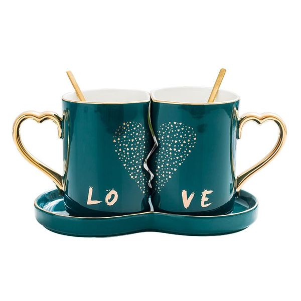 mugs a pair of light luxury golden edge simple ceramic drinking water couple cups birthday valentine's day wedding gift
mugs a pair of light luxury golden edge simple ceramic drinking water couple cups birthday valentine's day wedding gift