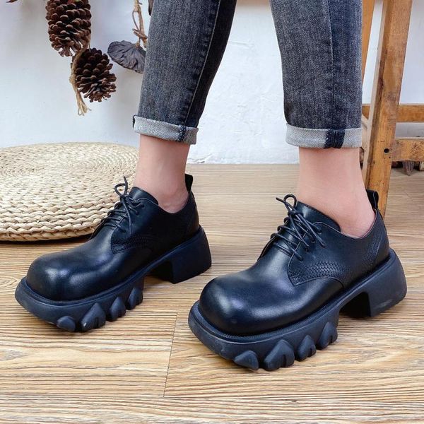 dress shoes johnature square toe pumps women genuine leather 2021 autumn retro lace-up handmade leisure platform ladeis, Black
dress shoes johnature square toe pumps women genuine leather 2021 autumn retro lace-up handmade leisure platform ladeis, Black