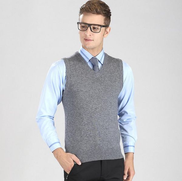 men's vests 2021 35%wool v-neck men sleeveless knitted vest business casual warm sweaters grey black, Black;white
men's vests 2021 35%wool v-neck men sleeveless knitted vest business casual warm sweaters grey black, Black;white