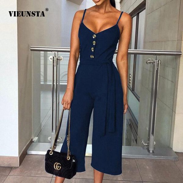 women's jumpsuits & rompers vieunsta v-neck strap buttons women jumpsuit sash wide leg playsuits overalls elegant office lady streetwea, Black;white
women's jumpsuits & rompers vieunsta v-neck strap buttons women jumpsuit sash wide leg playsuits overalls elegant office lady streetwea, Black;white