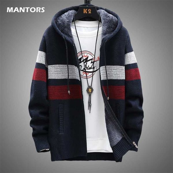 winter fleece warm sweater men hooded cardigan mens striped patchwork slim sweaters coat knitted men's christmas jumper clothing 211006, White;black
winter fleece warm sweater men hooded cardigan mens striped patchwork slim sweaters coat knitted men's christmas jumper clothing 211006, White;black