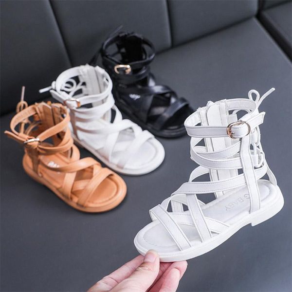 girls gladiator sandals 2021 summer roma high boots peep toe narrow band kids shoes children cross-tied sandalias botas, Black;red
girls gladiator sandals 2021 summer roma high boots peep toe narrow band kids shoes children cross-tied sandalias botas, Black;red