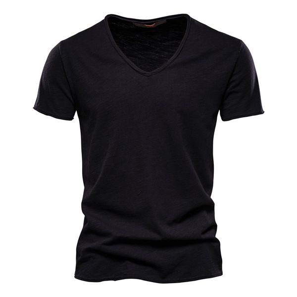 cotton ment-shirts v-neck fashion design slim fit soild male tees short sleeve t shirts for men, White;black
cotton ment-shirts v-neck fashion design slim fit soild male tees short sleeve t shirts for men, White;black
