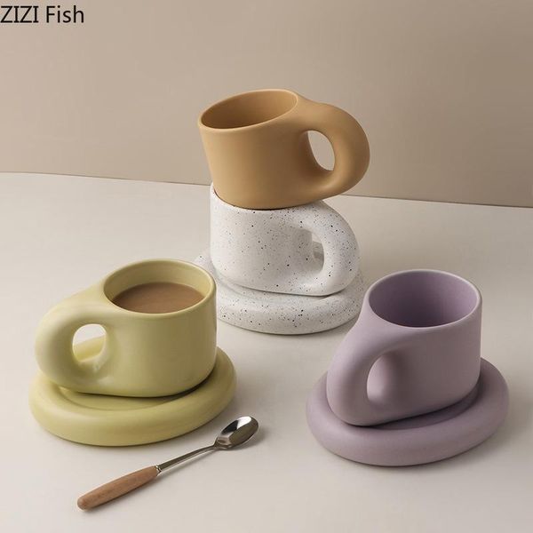 mugs 300ml creative solid color mug with saucer ceramics coffee cup set nordic style home office deskbreakfast milk teacup
mugs 300ml creative solid color mug with saucer ceramics coffee cup set nordic style home office deskbreakfast milk teacup