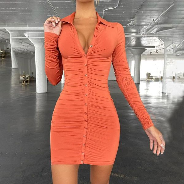 casual dresses autumn winter solid slim dress women turn-down collar long sleeve single breasted fashion street lady mini, Black;gray
casual dresses autumn winter solid slim dress women turn-down collar long sleeve single breasted fashion street lady mini, Black;gray