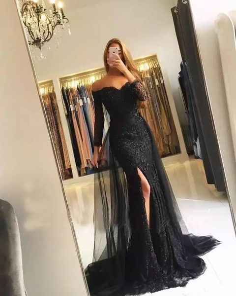 gray black muslim evening dresses mermaid 3/4 sleeves lace beaded slit islamic dubai kaftan saudi arabic long gown party, White;black
gray black muslim evening dresses mermaid 3/4 sleeves lace beaded slit islamic dubai kaftan saudi arabic long gown party, White;black