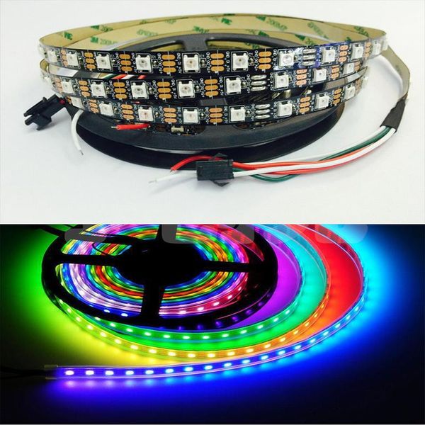 ws2812 30/60/144 pixels rgb individually addressable led strip light full color tape lanp ip30/ip67 waterproof dc5v strips
ws2812 30/60/144 pixels rgb individually addressable led strip light full color tape lanp ip30/ip67 waterproof dc5v strips