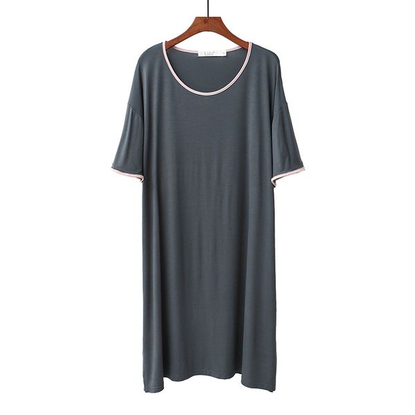 women's sleepwear summer dress women's night shirt modal loose sleepwear short sleeve nightgowns female vestidos 2021 loungewear n, Black;red
women's sleepwear summer dress women's night shirt modal loose sleepwear short sleeve nightgowns female vestidos 2021 loungewear n, Black;red