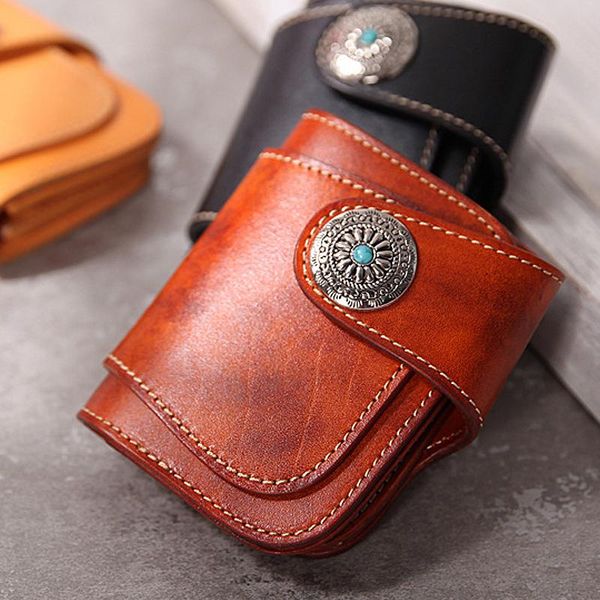 vintage handmade leather cowhide wallet men's short vegetable tanned leather japanese turquoise wealth cloth ami khaki, Red;black
vintage handmade leather cowhide wallet men's short vegetable tanned leather japanese turquoise wealth cloth ami khaki, Red;black
