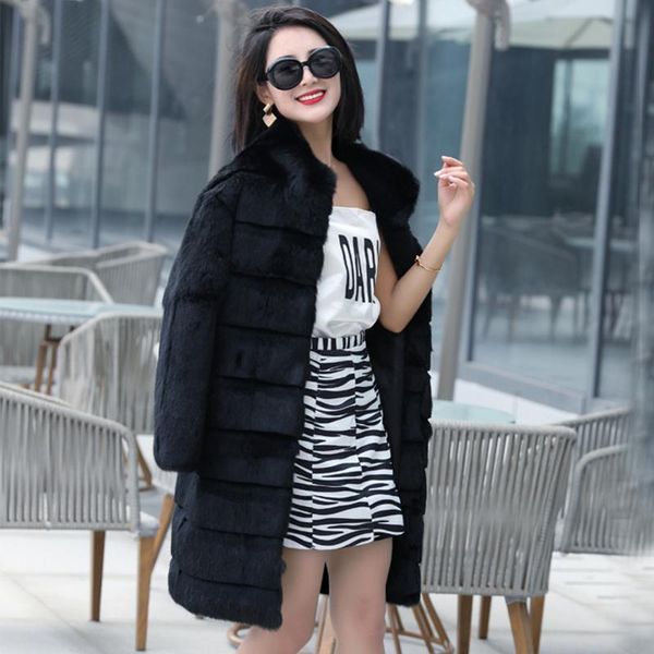 women's fur & faux women 2021 brand genuine coat with lines natural full pelt overcoat real jacket tbsr351, Black
women's fur & faux women 2021 brand genuine coat with lines natural full pelt overcoat real jacket tbsr351, Black