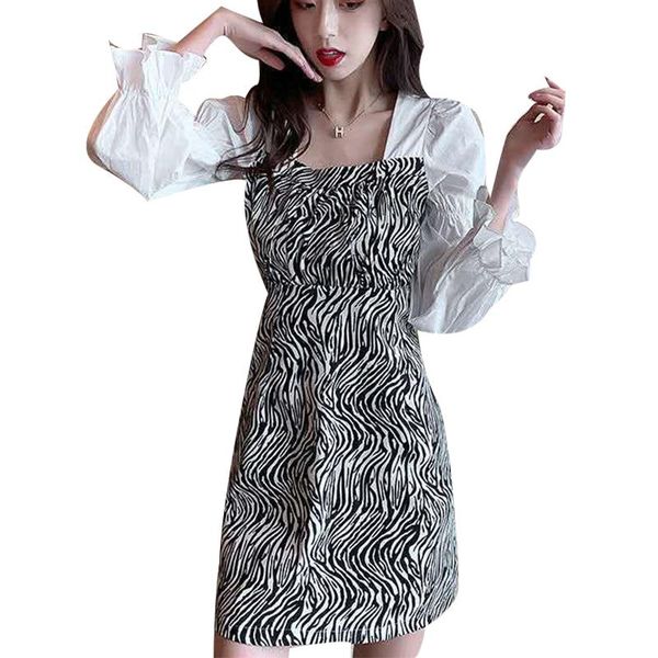 women's spring autumn dress patchwork lantern sleeve square neck elegant vintage 3225 casual dresses, Black;gray
women's spring autumn dress patchwork lantern sleeve square neck elegant vintage 3225 casual dresses, Black;gray