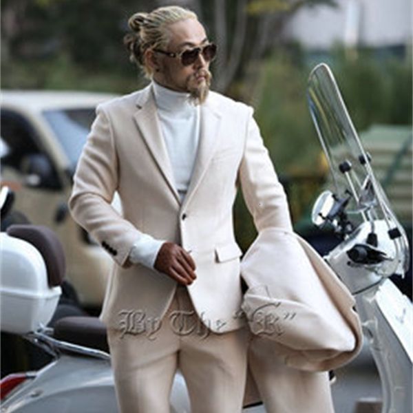 monochromatic single-breasted thin korean fashion wool suit autumn thick winter coat 6av7, White;black
monochromatic single-breasted thin korean fashion wool suit autumn thick winter coat 6av7, White;black