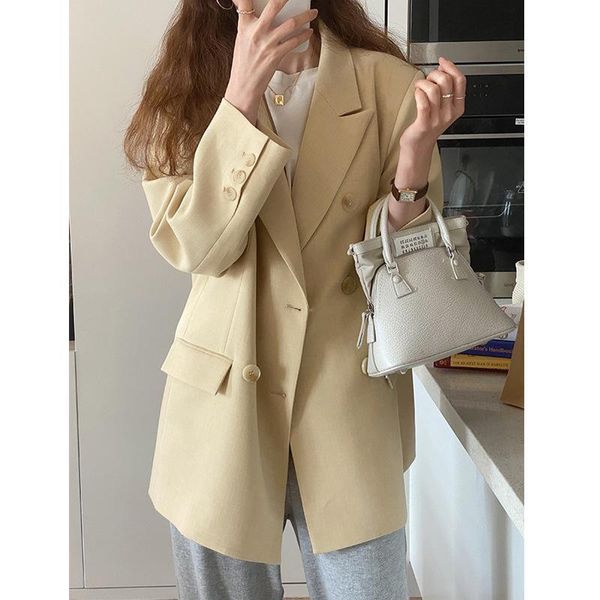 women's suits & blazers good version korean casual loose temperament blazer for women, White;black
women's suits & blazers good version korean casual loose temperament blazer for women, White;black