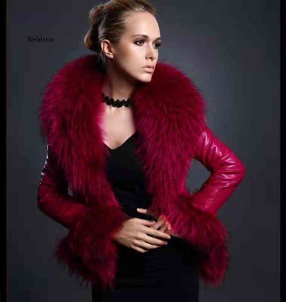 women's sheep et, thin coat, short synthetic leather, with european and american collar, Black;brown
women's sheep et, thin coat, short synthetic leather, with european and american collar, Black;brown