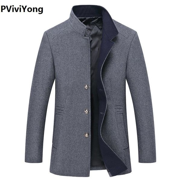 men's wool & blends pviviyong 2021 korea arrival autumn&winter trench coat men,men's mandarin collar jackets m-3xl 1641, Black
men's wool & blends pviviyong 2021 korea arrival autumn&winter trench coat men,men's mandarin collar jackets m-3xl 1641, Black