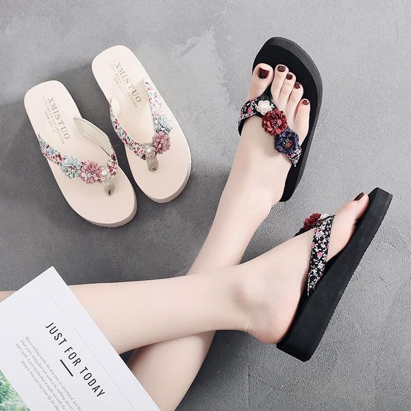 summer beach shoes for girls broken flower anti slip slope heel herringbone parent child sandals slipper, Black;grey
summer beach shoes for girls broken flower anti slip slope heel herringbone parent child sandals slipper, Black;grey