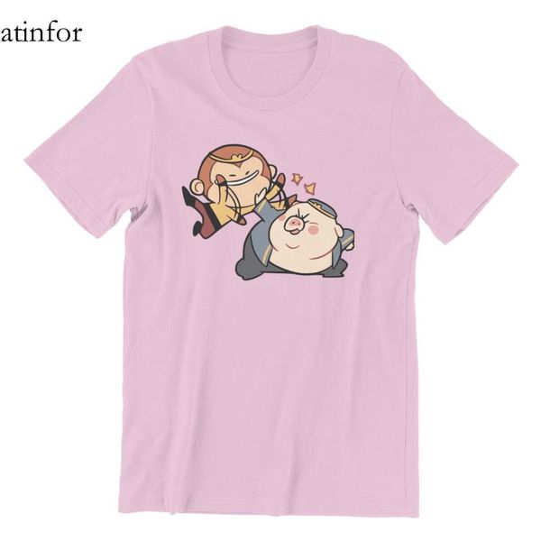 men's t-shirts tiny monkey king and pigsy cotton fashion pink roundcollar aesthetic fitness 124612, White;black
men's t-shirts tiny monkey king and pigsy cotton fashion pink roundcollar aesthetic fitness 124612, White;black