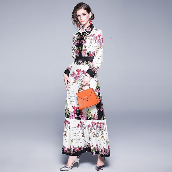 casual dresses runway dress designer 2021 women long lantern sleeve floral maxi black collar white fish tail letter to the floor, Black;gray
casual dresses runway dress designer 2021 women long lantern sleeve floral maxi black collar white fish tail letter to the floor, Black;gray