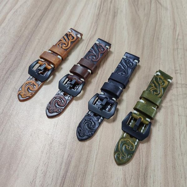 watch bands 18 20 22 24mm genuine leather band men's wristwatch strap clasp bracelet vintage embossed watchband for pam001, Black;brown
watch bands 18 20 22 24mm genuine leather band men's wristwatch strap clasp bracelet vintage embossed watchband for pam001, Black;brown