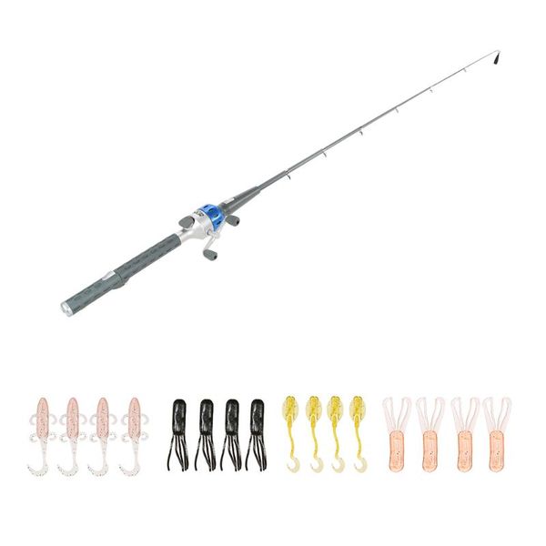 151cm mini folding fishing rod foldable fighing pole reel combo with lures line carp tackle boat rods
151cm mini folding fishing rod foldable fighing pole reel combo with lures line carp tackle boat rods