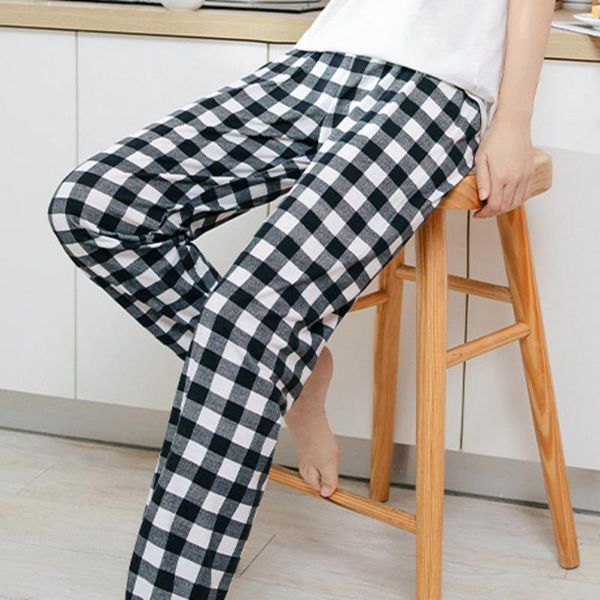 spring women's plaid pants loose thin pajama trousers soft oversized sleepwear summer night home clothing sleep pant, Black;red
spring women's plaid pants loose thin pajama trousers soft oversized sleepwear summer night home clothing sleep pant, Black;red