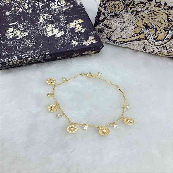 special offer 75%off outlet compass bracelet lucky star earrings white fritillaria necklace female rose chain, Silver