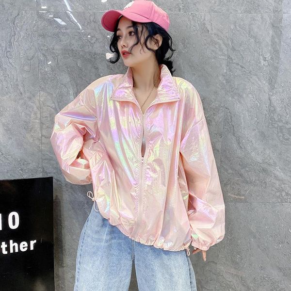 women's jackets fashion bright colorful thin sunscreen clothing, Black;brown
women's jackets fashion bright colorful thin sunscreen clothing, Black;brown