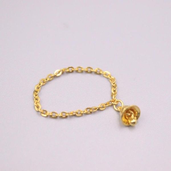 cluster rings 999 24k yellow gold ring for women real o chain bells female love wedding us 8.25, Golden;silver
cluster rings 999 24k yellow gold ring for women real o chain bells female love wedding us 8.25, Golden;silver