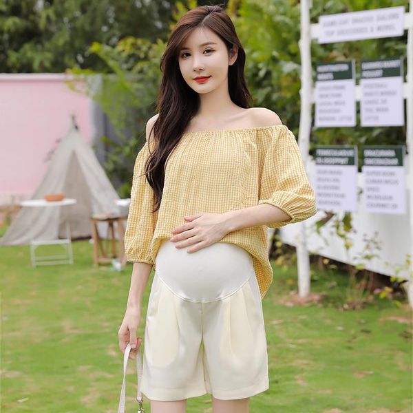 maternity bottoms 2021 summer pregnant women belly shorts knee-length loose trousers with pockets office lady elegant pants work, White
maternity bottoms 2021 summer pregnant women belly shorts knee-length loose trousers with pockets office lady elegant pants work, White