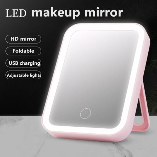 compact mirrors led makeup mirror with light for make up adjustable touch dimmer vanity foldable square beauty
compact mirrors led makeup mirror with light for make up adjustable touch dimmer vanity foldable square beauty