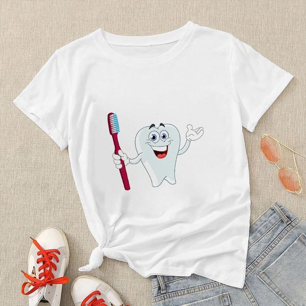 spring summer and womens creative mens t shirts spanish style short sleeve time to brush your teeth printed oversize shirt, White;black
spring summer and womens creative mens t shirts spanish style short sleeve time to brush your teeth printed oversize shirt, White;black