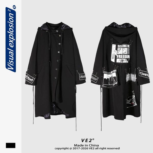 men's trench coats 2021 coat for women plz autumn east season versatile monogrammed print loose pin medium length, Tan;black
men's trench coats 2021 coat for women plz autumn east season versatile monogrammed print loose pin medium length, Tan;black
