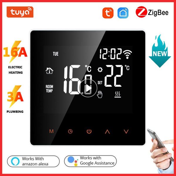 smart home control zigbee thermostat temperature controller water electric heating with build in sensor support alexa google
smart home control zigbee thermostat temperature controller water electric heating with build in sensor support alexa google