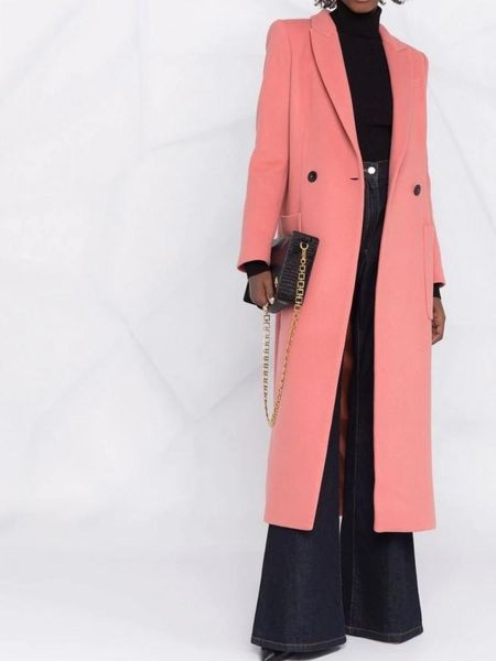 women's wool & blends simple two button x-long overcoat winter back long split solid notched open stitch women outerwear imitation cash, Black
women's wool & blends simple two button x-long overcoat winter back long split solid notched open stitch women outerwear imitation cash, Black