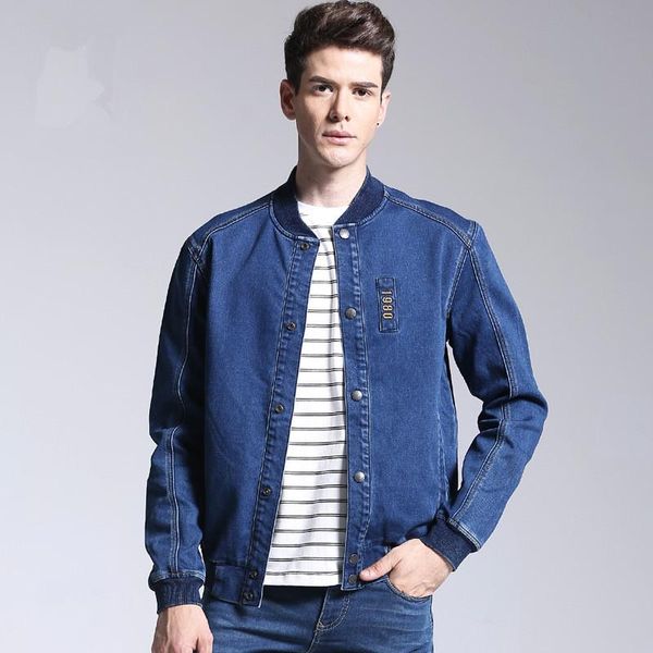 men's jackets autumn 2021 sring causal basenball blue cotton strech denim men fashion cowboy jean jacket for male, Black;brown
men's jackets autumn 2021 sring causal basenball blue cotton strech denim men fashion cowboy jean jacket for male, Black;brown