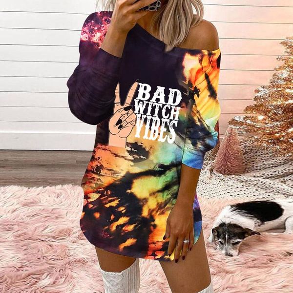 casual dresses autumn winter warm tie-dye rainbow print dress womens aesthetic vintage letters long sleeve sweatshirts pullovers vestidos, Black;gray
casual dresses autumn winter warm tie-dye rainbow print dress womens aesthetic vintage letters long sleeve sweatshirts pullovers vestidos, Black;gray