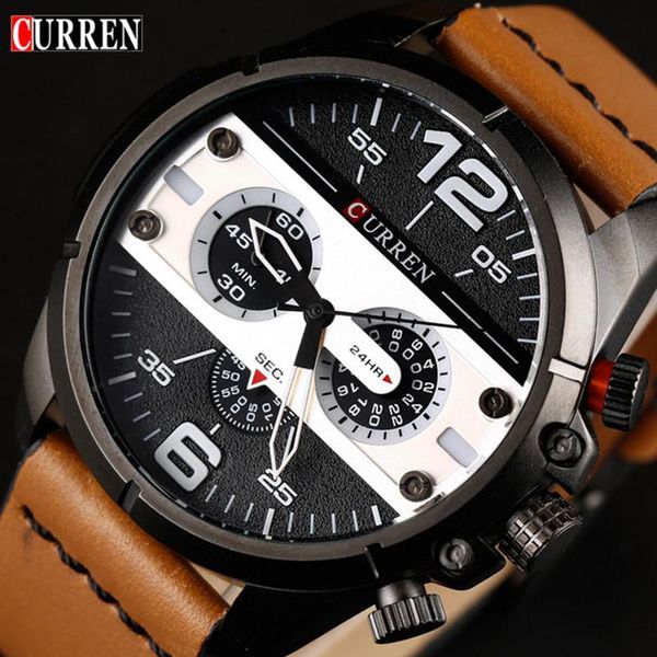 men watches sports military wristwatches fashion casual quartz watch waterproof relogio masculino saat, Slivery;brown
men watches sports military wristwatches fashion casual quartz watch waterproof relogio masculino saat, Slivery;brown