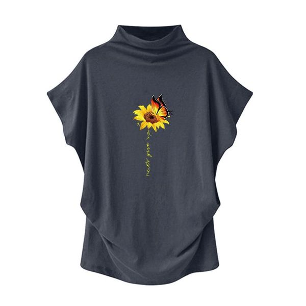 women's t-shirt 2021 t shirt women turtleneck short sleeve cotton sun flowers casual summer large size tshirt vetement femme, White
women's t-shirt 2021 t shirt women turtleneck short sleeve cotton sun flowers casual summer large size tshirt vetement femme, White