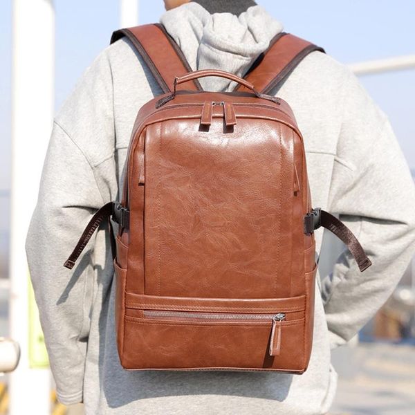 backpack men large capacity shoulder bag for teenager student schoolbag male pu outdoor casual travel pack women sport rusksack
backpack men large capacity shoulder bag for teenager student schoolbag male pu outdoor casual travel pack women sport rusksack