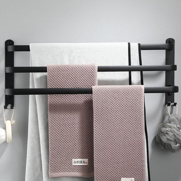 towel hanger wall mounted bath storage punch-aluminum rack toilet bathroom bars durable matte black holder racks
towel hanger wall mounted bath storage punch-aluminum rack toilet bathroom bars durable matte black holder racks