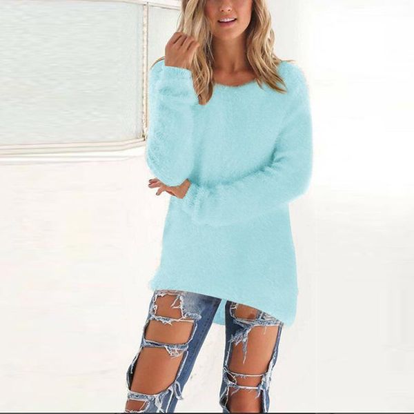 women's sweaters 2021 autumn winter casual knitted ladies sweater long sleeve o-neck women plush plue size 3xl pullovers, White;black
women's sweaters 2021 autumn winter casual knitted ladies sweater long sleeve o-neck women plush plue size 3xl pullovers, White;black