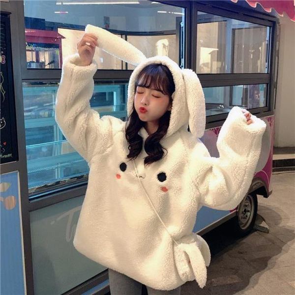 girls sweater children clothes faux lamb wool plus velvet thickening 2021 autumn winter hooded cute rabbit ears big kids jacket, Blue
girls sweater children clothes faux lamb wool plus velvet thickening 2021 autumn winter hooded cute rabbit ears big kids jacket, Blue