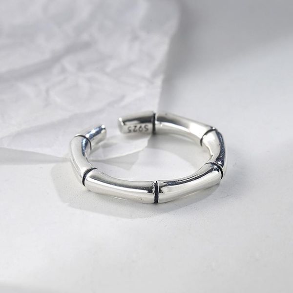 cluster rings kinel bamboo pattern ring real 925 sterling silver for women minimalist stackable jewelry gift, Golden;silver
cluster rings kinel bamboo pattern ring real 925 sterling silver for women minimalist stackable jewelry gift, Golden;silver