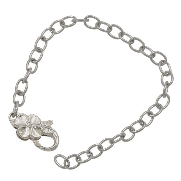 stainless steel chain tibetan silver flower lobster clasps charms bracelets chains 8" 7" 9" b1012 20pcs/lot
stainless steel chain tibetan silver flower lobster clasps charms bracelets chains 8" 7" 9" b1012 20pcs/lot