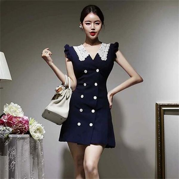 summer women bodycon double-breasted dresses v-neck sleeveless midi dress ropa mujer vestidos verano 210603, Black;gray
summer women bodycon double-breasted dresses v-neck sleeveless midi dress ropa mujer vestidos verano 210603, Black;gray